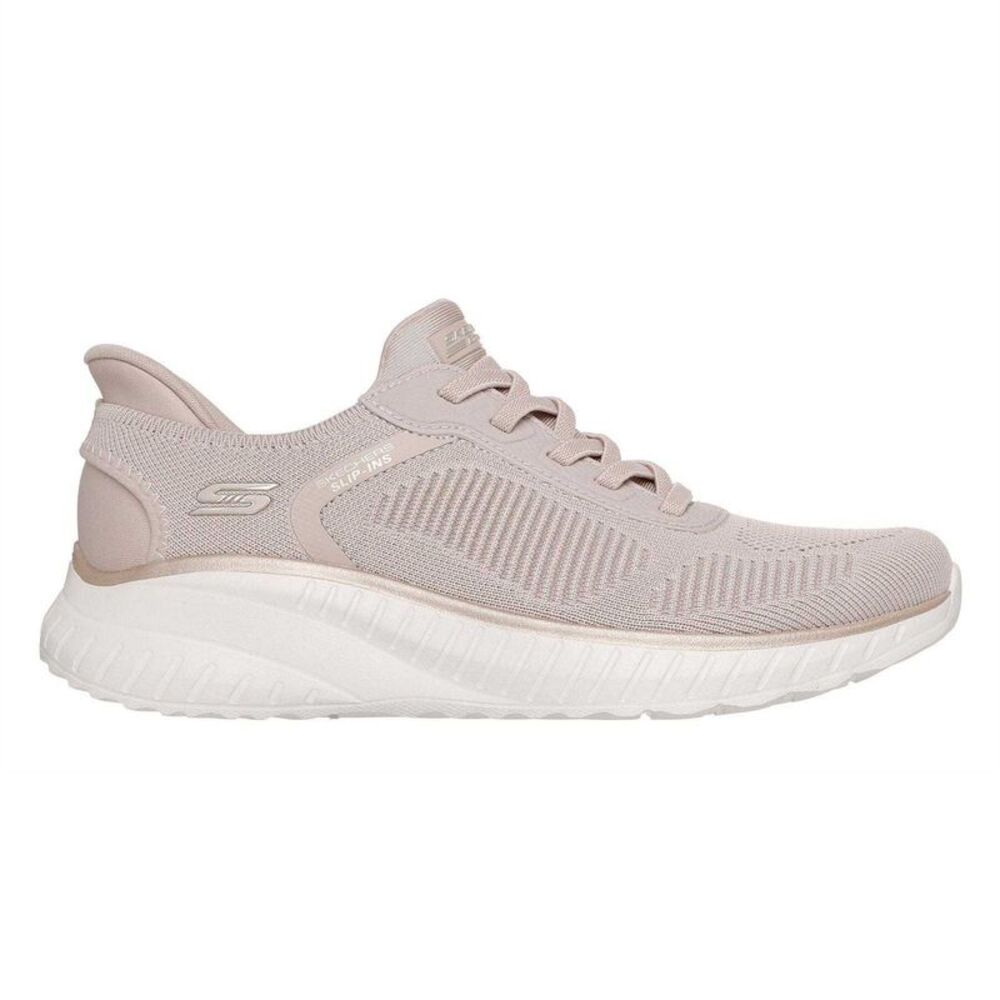 Skechers Womens/Ladies BOBS Sport Squad Chaos Flat Sneakers / Natural Gold